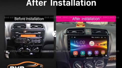 Màn hình DVD Android xe Mitsubishi Attrage 2013 - nay | Bravigo Air 2